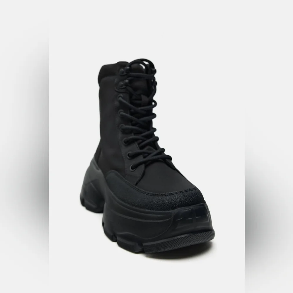 ZARA THICK-SOLED HIGH TOP SNEAKERS